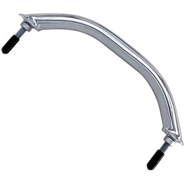 ISURE MARINE 8'' Boat Polished Grab Handle Round Tube Grab Bar Handrail 316 Stainless Steel for Marine Yacht RV