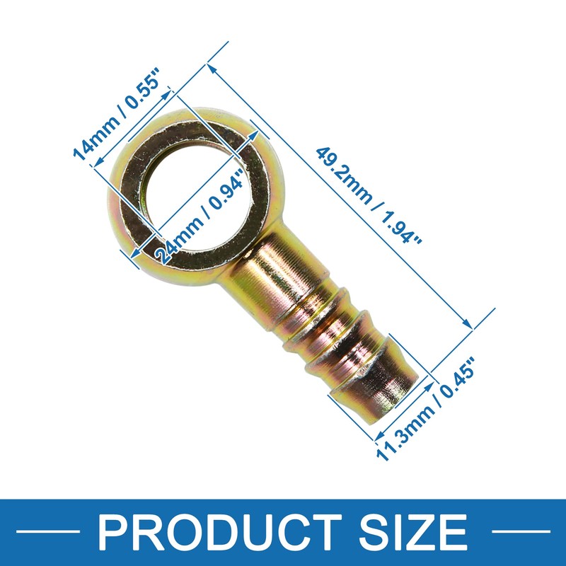A ABSOPRO 2 x Car Inner Diameter 10 mm Hose