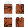 Edafol Retro Basketball Texture Tissue Box Cover Square PU Leather
