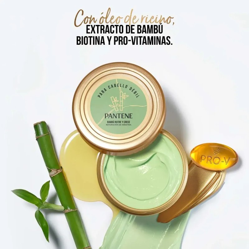 Mascarilla Intensiva para cabello débil Pantene Pro-V Miracles Bambú Nutre