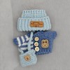 17cm Doll Clothes Set (Doll Not Included) -3-Piece-Handmade -Hat Clothes