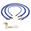 Qiilu Car Ground Wire,Universal 5-Point Auto Car Earth Cable System