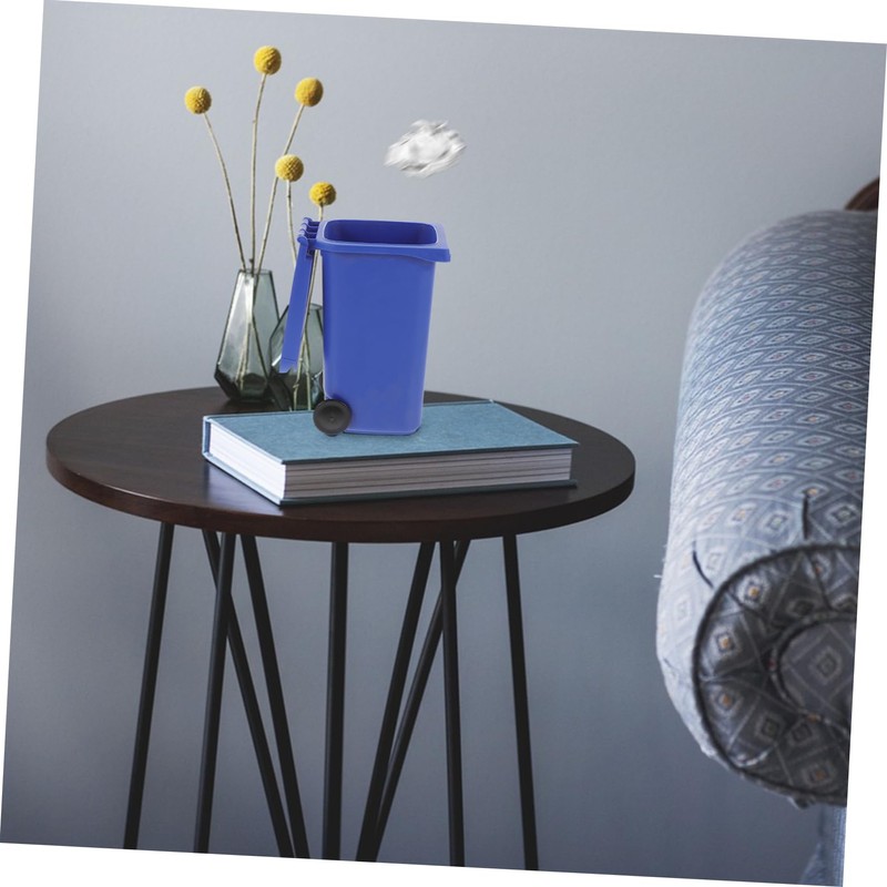 Operitacx Miniature Desk Trash Bin Multifunctional Wastebasket for Home and