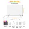 LED Note Board with 7 Colors - 13.8"x10" Acrylic Dry