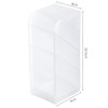 DOITOOL Multifunctional Transparent Four Desktop Organizer Space Saving Storage Box
