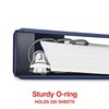 Staples Standard Non‑View Binder, 1" Round Ring, Blue, Durable 3‑Ring
