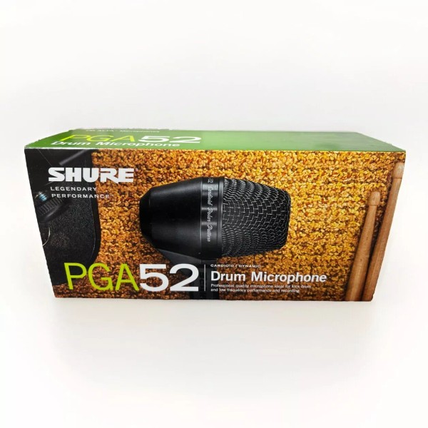 Shure PGA52 Dynamic Kick Drum Microphone With Locking Pivot Mount