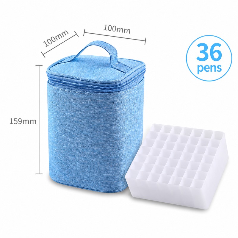 Marker Pen Case for Art Supplies – Large Capacity Zipper
