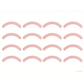 Lumbor37 16 Piezas Repuesto Para Rizador de Pestañas, Rizador de Pestañas Almohadillas de Repuesto de Goma, Almohadillas de Recambio(Rosa)            