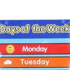 Week Poster Chart Laminated Preschool Poster Educational Toys for Kindergarten