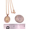 LESLIE BOULES Guadalupe Rhinestone Pendant Necklace for Women 18K Gold