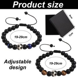 JTgugu Football Gifts Boys Football Gift Bracelet for Boys Teenagers Children 4 5 6 7 8 9 10 11 12 Years Birthday Gift Natural Stone Football Bracelet Birthday for Girls Children Adults, Stone