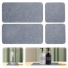 GAESHOW Pack of 4 Water-Absorbent Diatomite Drink Coasters, Quick Drying
