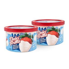 Dolci Frutta White Melting Wafers, 8 ounce (Pack of 2) | Simply Microwave, Dip & Done! Always Gluten-Free and Nut-Free