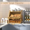 TQQDCI Bread Box for Kitchen Countertop, Large Bread Storage Container