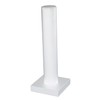 cBox White Leatherette Vertical Bracelet Display Column (4 5/8” x