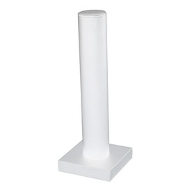 cBox White Leatherette Vertical Bracelet Display Column (4 5/8” x 13”) for Bracelets, Bangles, Scrunchies, Hair Ties, Jewelry, Merchandise, Store Display, Countertop, Showcase