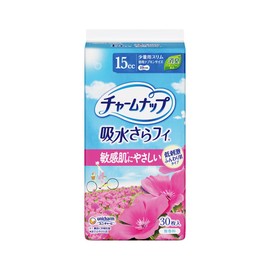 Charm Napp Soft Skin Women's 15cc Light Flow Unscented 30 Pieces Daytime Napkin Size 19cm [For Light Urinary Leakage]