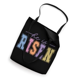 He Is Risen Colorful Easter Celebration Tote Bag