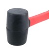 8oz Black Rubber Mallet with Fibreglass Handle Hammer Non Marking