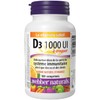 Webber Naturals Vitamin D3 1000 IU, 180 Chewable Orange Tablets,