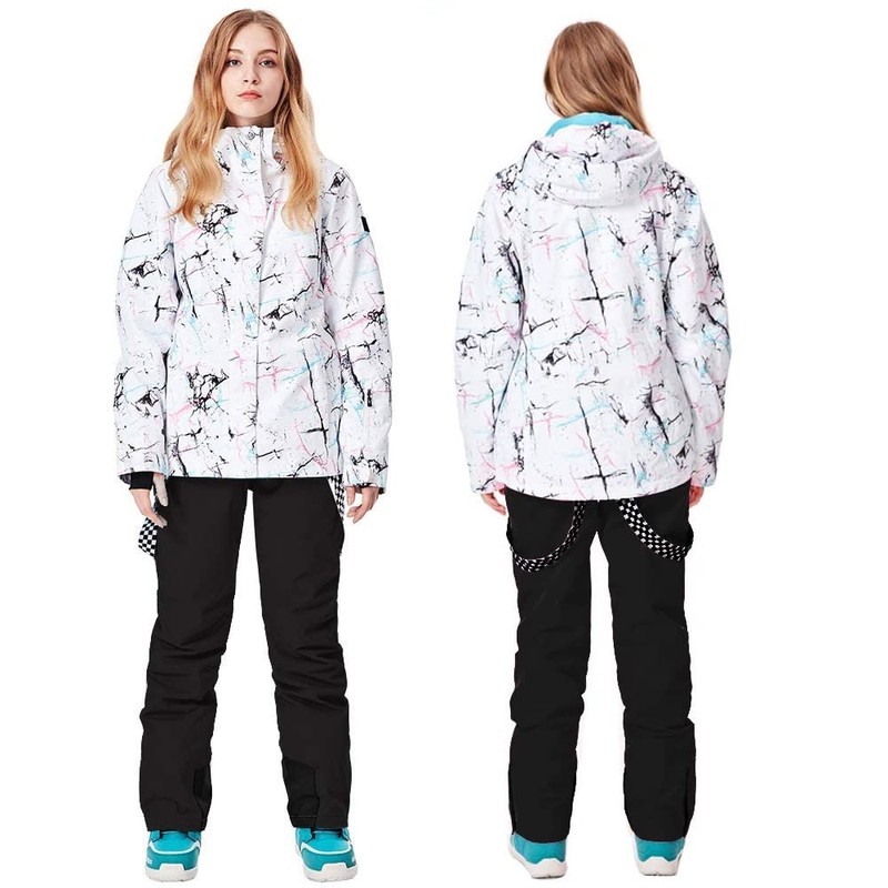 YEEFINE Women's Outdoor Snow Pants Windproof Waterproof Winter Warm Insulated