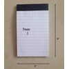 Mini Pocket Notepad Holder Included with 50 Lined Sheets,Refillable,with Notebook
