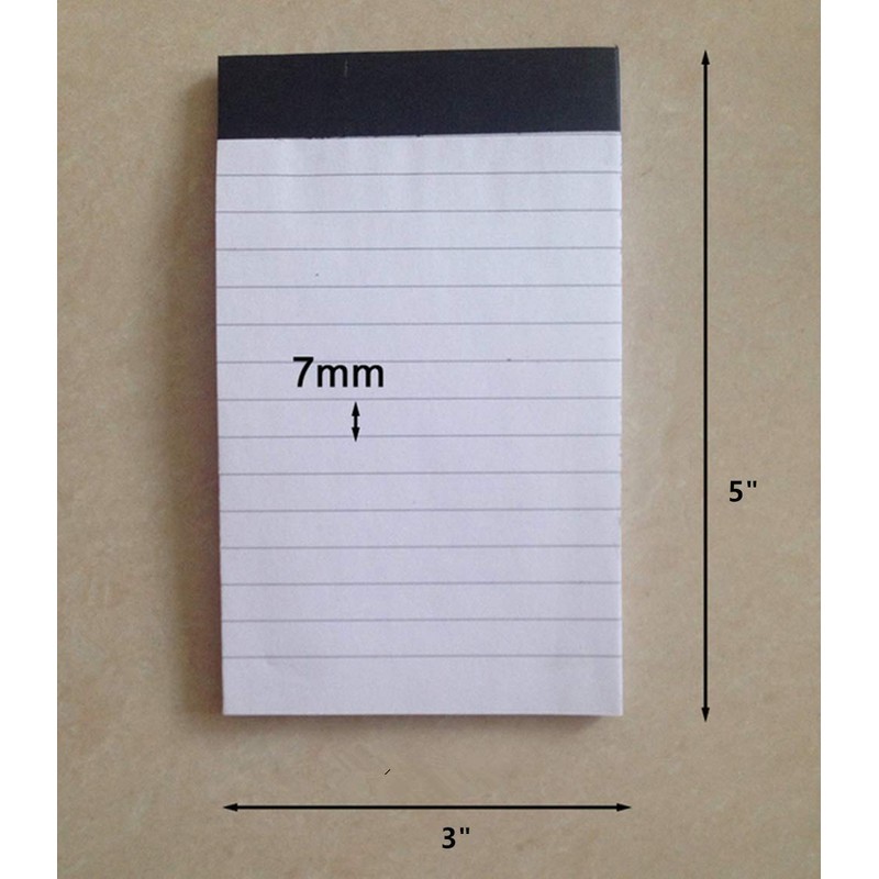 Mini Pocket Notepad Holder Included with 50 Lined Sheets,Refillable,with Notebook