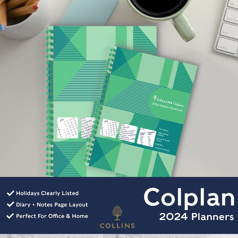 Collins Debden Collins Colplan 2024 Diary A5 Weekly Notebook -