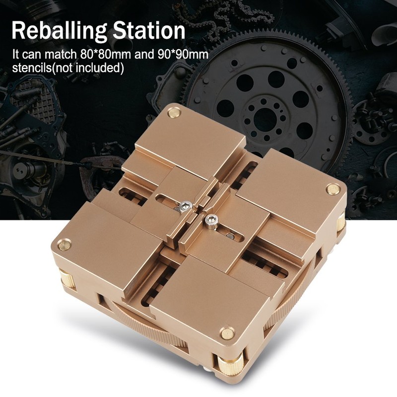 WN8090 BGA Reballing Station Auto Magnet Stencil Solder Rework Kit