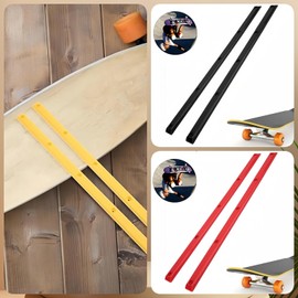Wzenclave 2Pcs Skateboard Rails Edge Protector Wear-Resistant Flexible Ribs Bones Board Rails with Mount Screws(Black) Ride Other Cycling Cycling (Red)