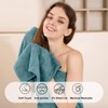 CHINO Turquoise Bath Towels Set of 8, 2 Oversized Towels/2