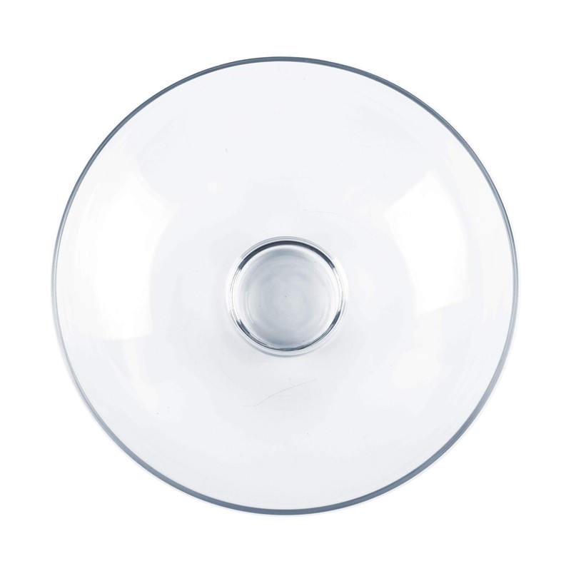 CYS EXCEL Glass Decorative Footed Bowl (H:4.5" D:12") | Fruit