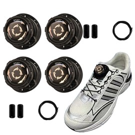 TELAIN 4 pieces Automatic twist laces No installation required, No tying, Sneaker Lock for unisex