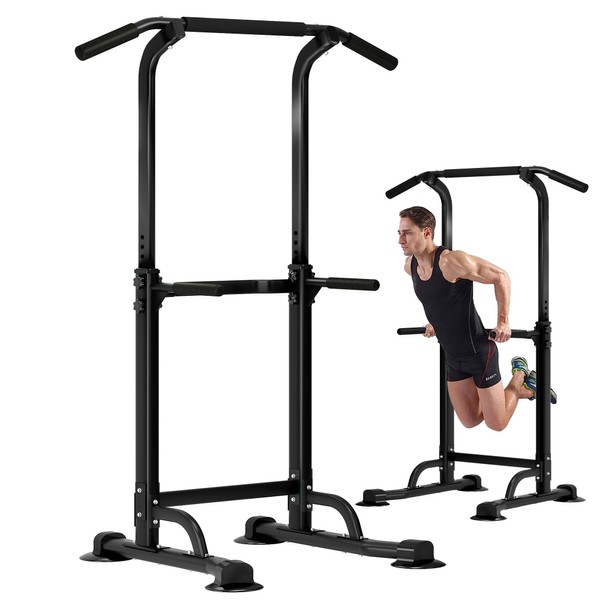 SogesGame Power Tower,Home Gym Adjustable Pull-up Tower, Multi-Functional Workout Training
