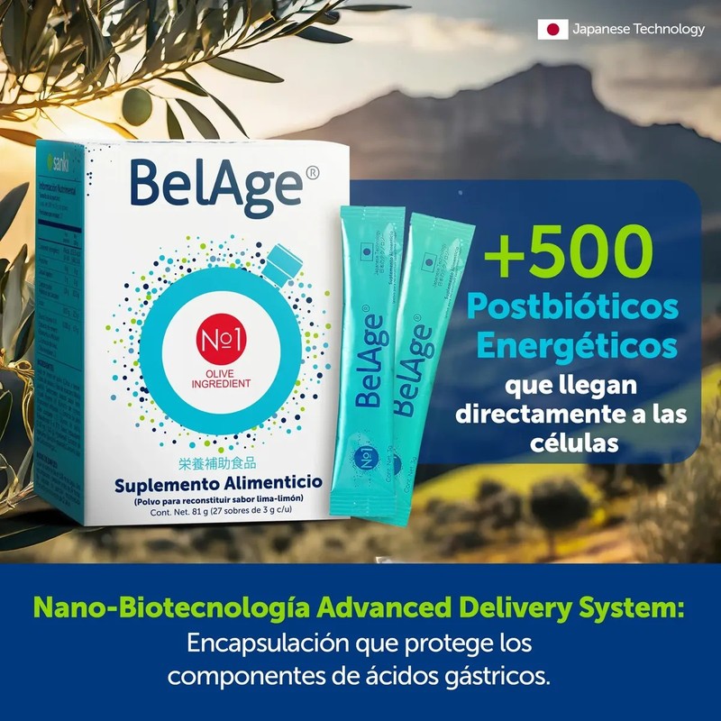 Belage Sanki Antioxidante Caja C27 Sobres Sabor Lima Limón