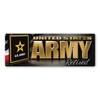 Army Retired Chrome Bumper Strip Magnet by Magnet America Is
