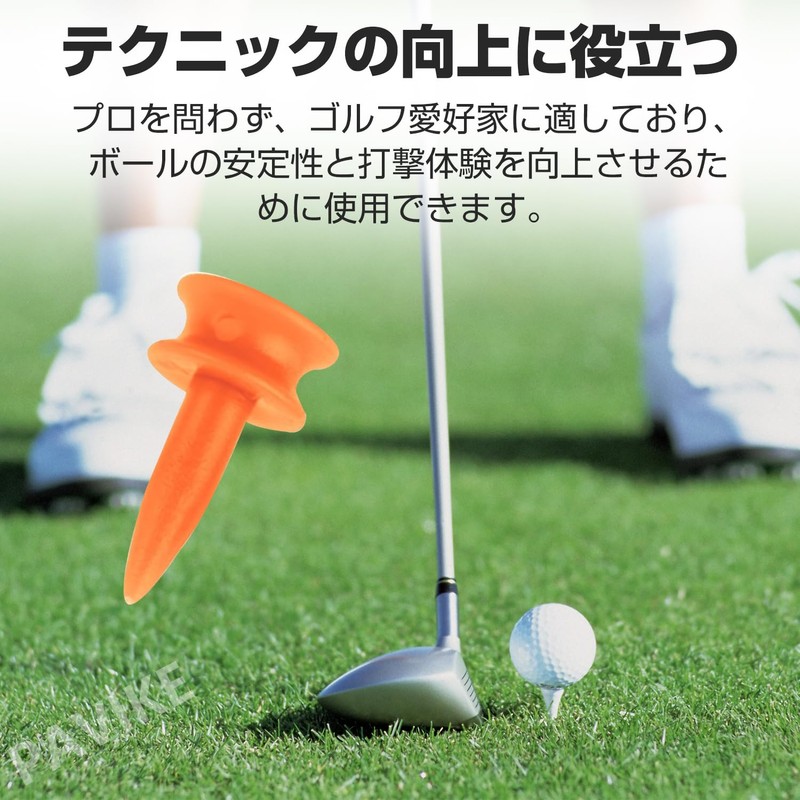 PAVIKE Golf Tee, Rubber Short Tee, 100 Pieces, Golf Accessories,