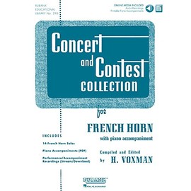 Concert and Contest Collection for French Horn: Solo Book with Online Media