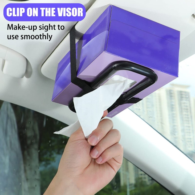 JNNJ Paper Towel Fixing Frame for Auto Visor, Plastic Clip