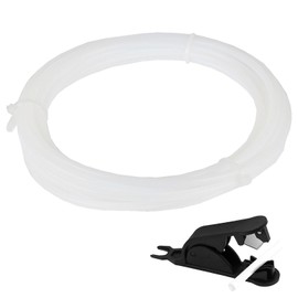 4M PTFE Schlauch(4mm OD, 2.5mm ID) für 1,75 mm 3D Drucker Filament Kompatibel mit Creality K1/K1 Max/Ender 3 V3 Kompatibel mit Bambu Lab A1 Mini/A1/P1p/P1s/X1c/Ams/P1/X1-Serie mit Rohrschneider