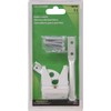 Hardware Essentials 852756 Universal Gate Latch, Steel, White Finish, 1