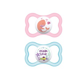 MAM Air Pacifiers (2 pack), 6+ Months, Girl