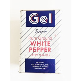 Gel Superior Pure Ground White Pepper (16 oz)