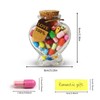 Prounion Pack of 50 Message Capsule Letters in a Bottle,