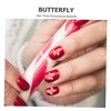 Outanaya Acrylic Butterfly Nail Charms Kit Nail Art Gems for