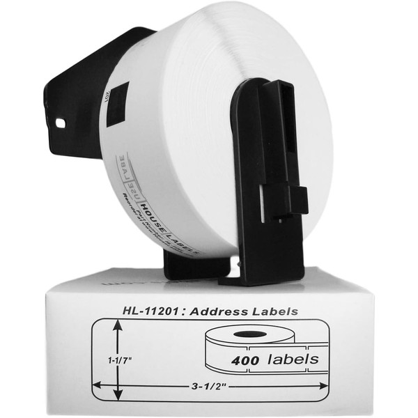 HOUSELABELS Compatible with DK-1201 Replacement Roll for Brother QL Label