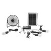 JUOPTGJ Solar Power Camping Fan with Lights, Solar Power Panel
