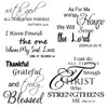 Bible Verse Wall Decals Vinyl Wall Quotes Stickers Inspirational Quotes
