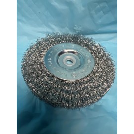 PEARLE PEARL-4" x 1/2"~1/2-3/8 Arbor Crimped Wire Wheel,Course Wire 4500RPM